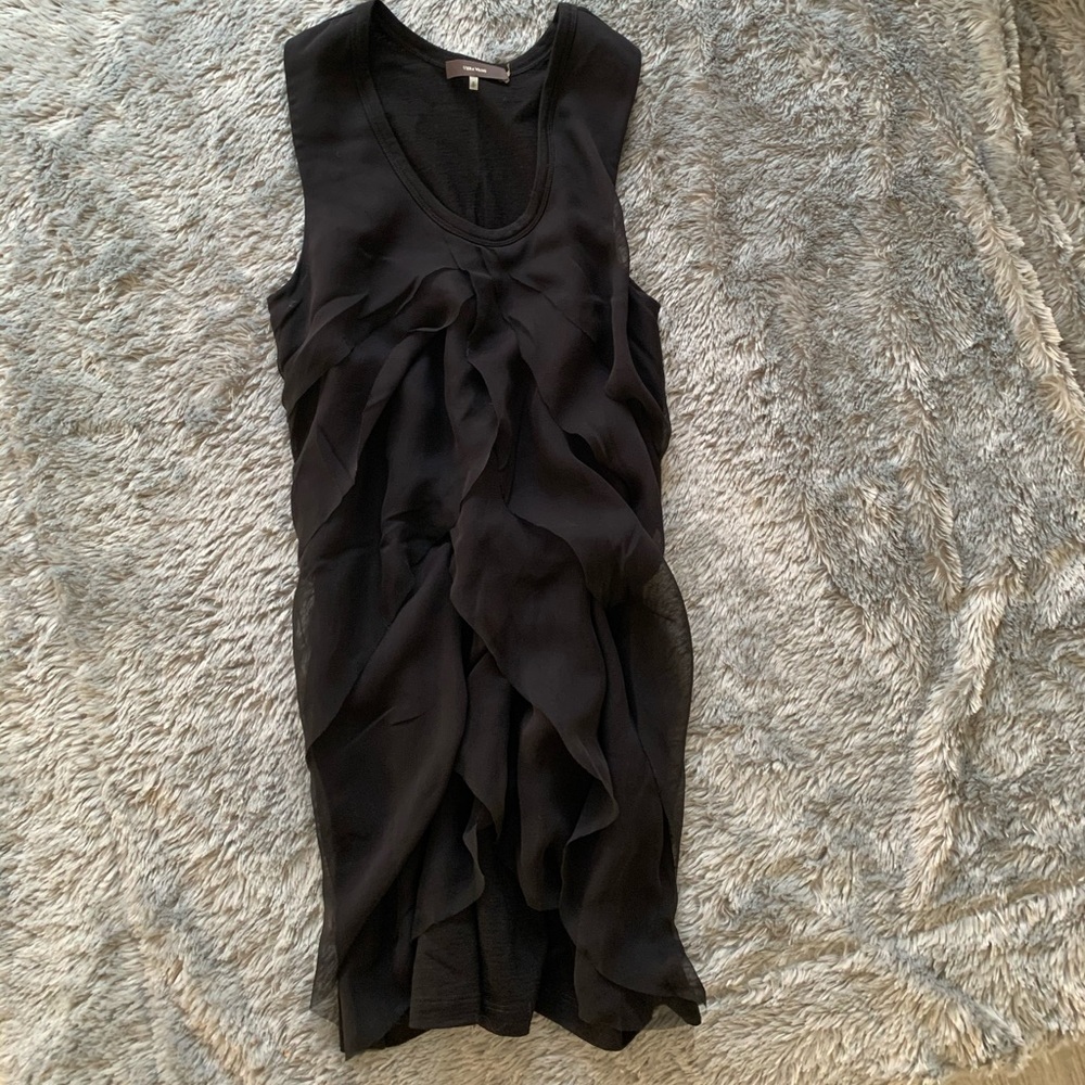 Vera Wang long blk tunic